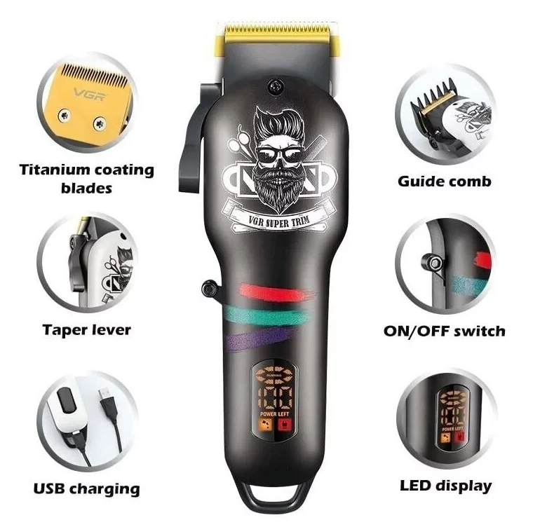 VGR V-971 barber szakáll és hajvágó