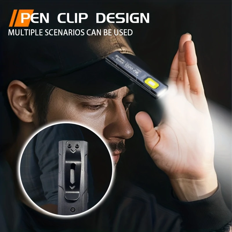 LS07 ultravékony zseblámpa mágnessel és csiptetővel