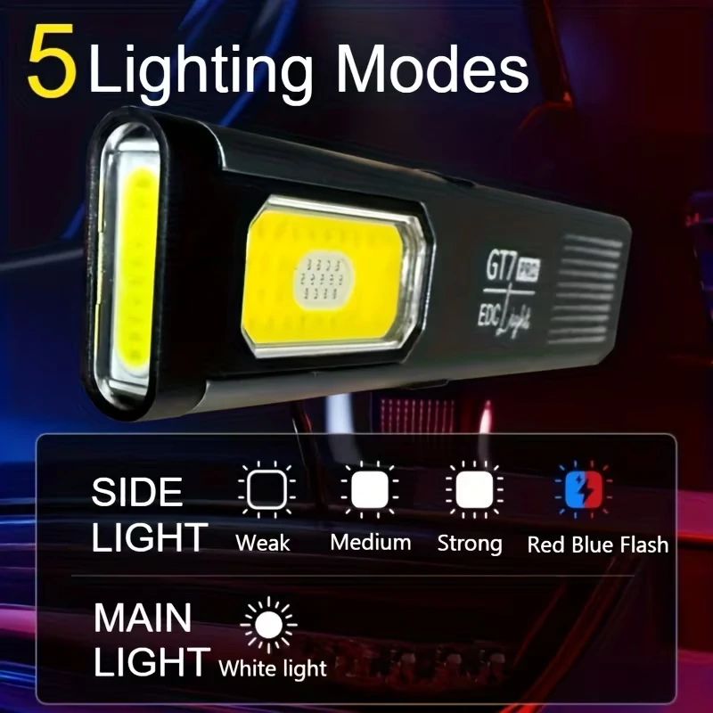 LS07 ultravékony zseblámpa mágnessel és csiptetővel