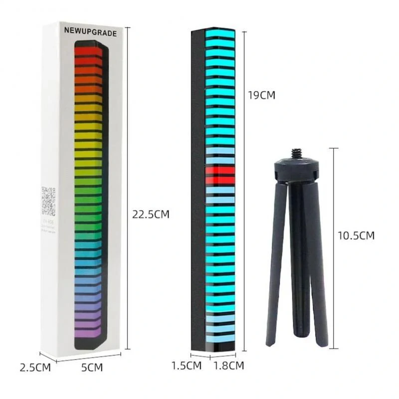 A5-RGB zenére villogó LED bar világítás