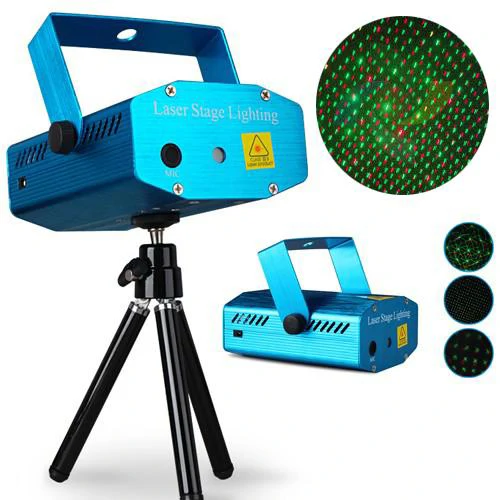 Mini Laser Stage Lighting - hangvezérelt disco fény