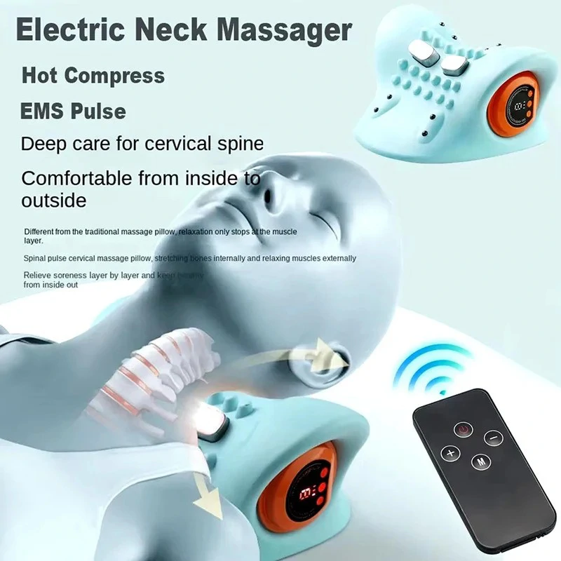 Elektromos EMS nyak‑ és vállmasszírozó