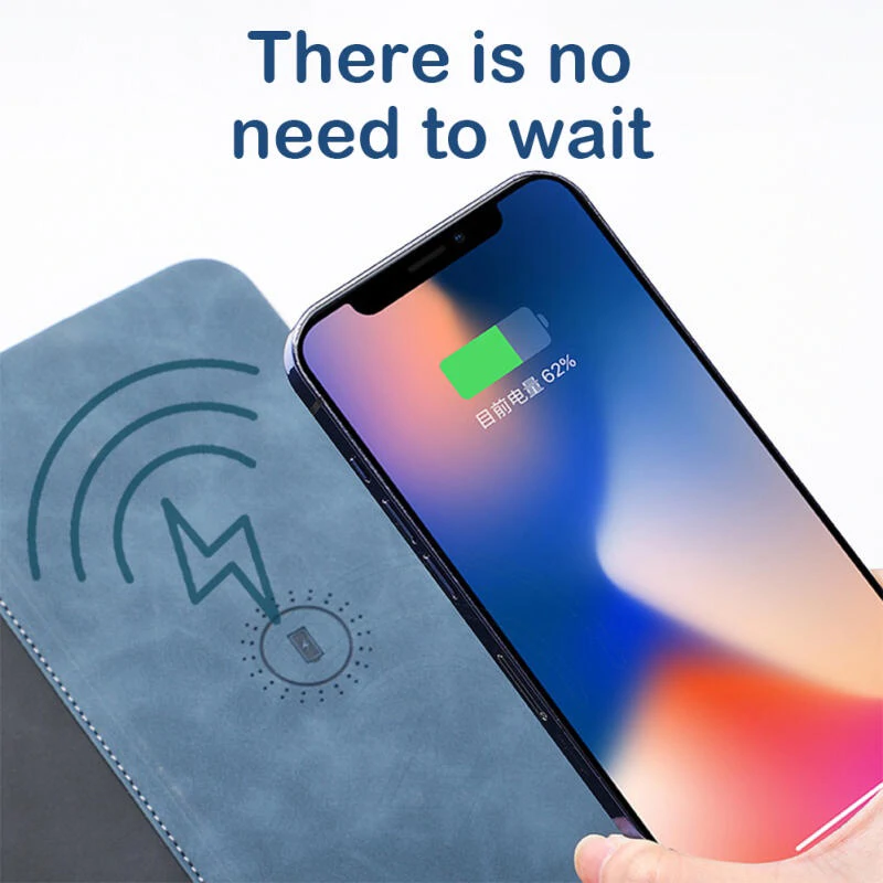 Egérpad vezeték nélküli telefontöltővel 15W