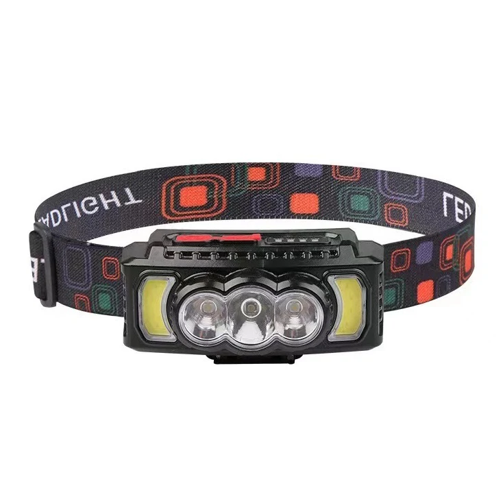 HX-810S fejlámpa 5 extra erős LED-del és 7 világítási móddal