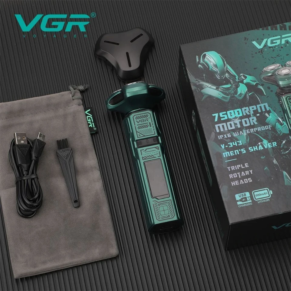 VGR V-343 Három forgófejes vízálló borotva