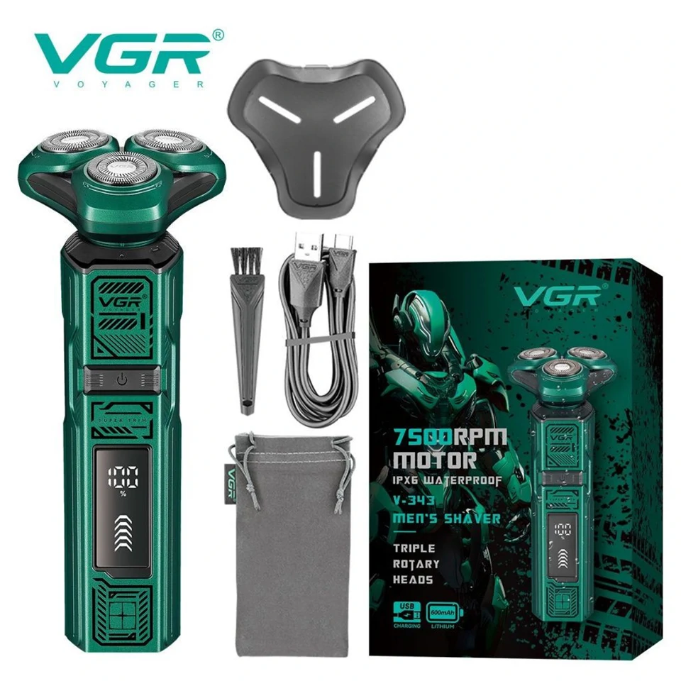 VGR V-343 Három forgófejes vízálló borotva