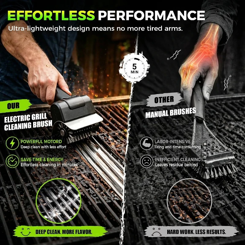 MDHL Elektromos grillrács tisztító kefe - MD-RC-4BA