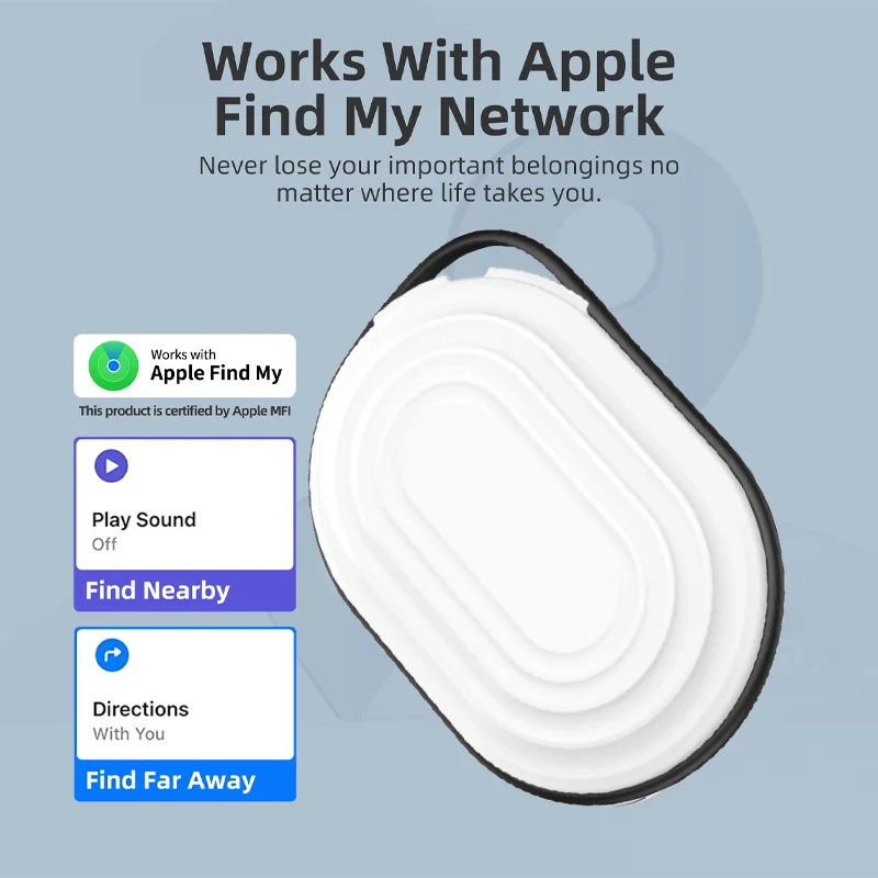 Okos Bluetooth Smart Tag kulcs- és csomagkereső - Apple Find My kompatibilis