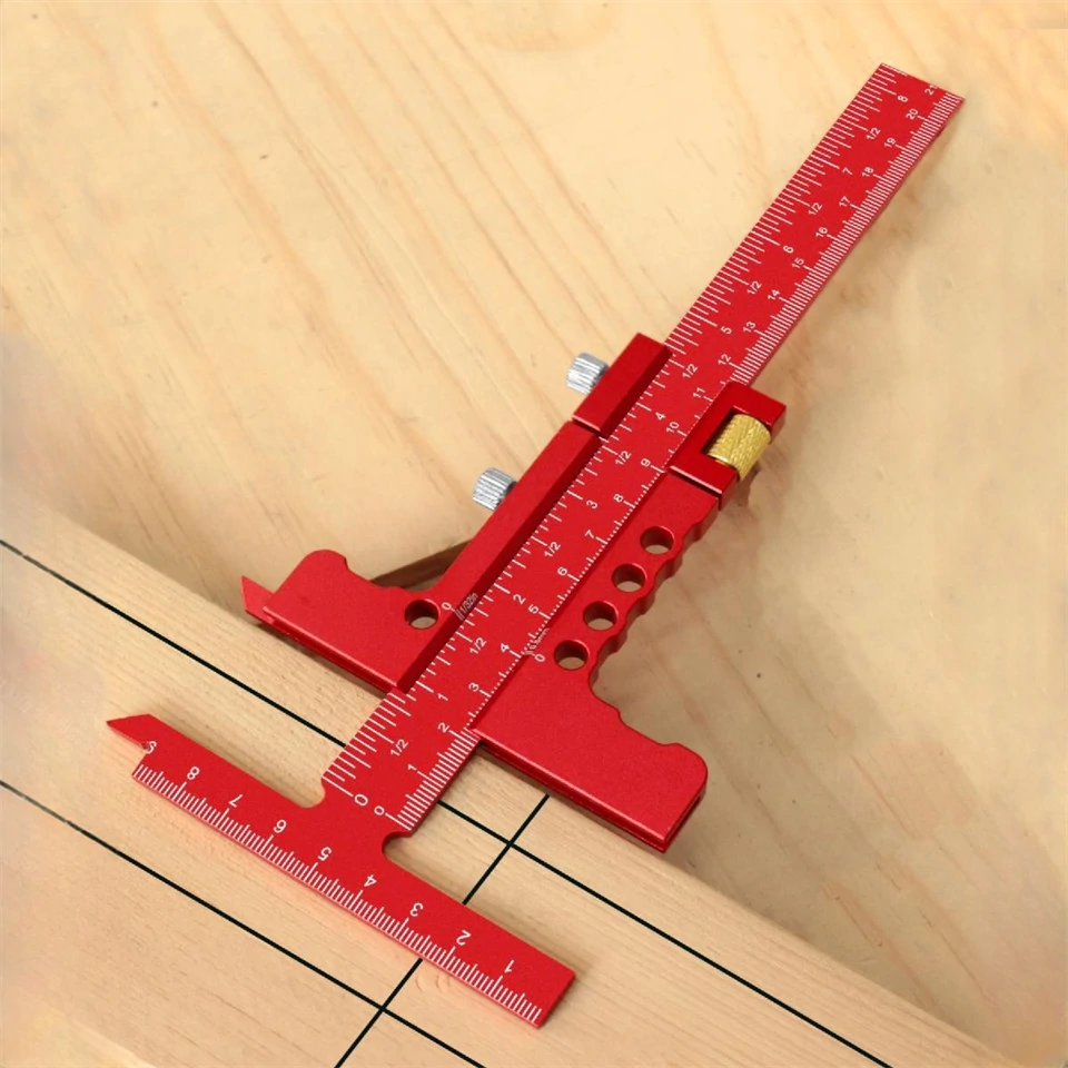 Precíziós tolómérős T-vonalzó (21 cm)
