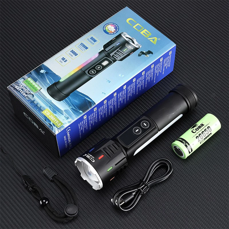 2in1 RGB zseblámpa - CB-2601A