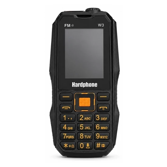 Hardphone W3 nyomógombos mobiltelefon /dual SIM, 4800 mAh/