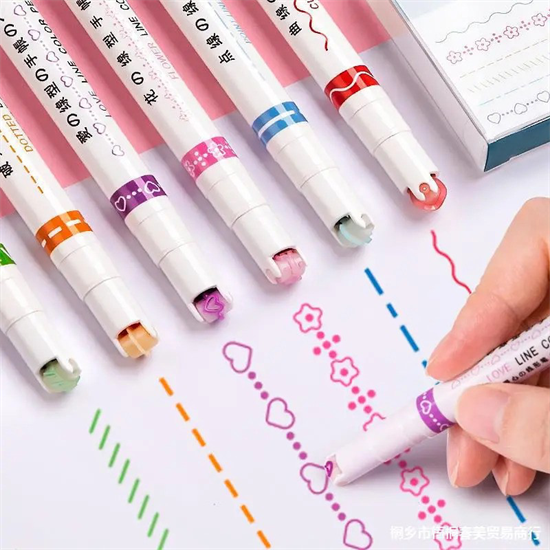 Mintarajzoló toll készlet 6 színben