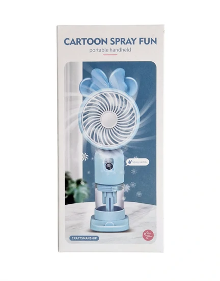 Akkus kézi ventilátor párásítóval