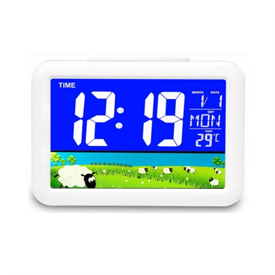 7002WJ színes LCD kijelzős LED óra