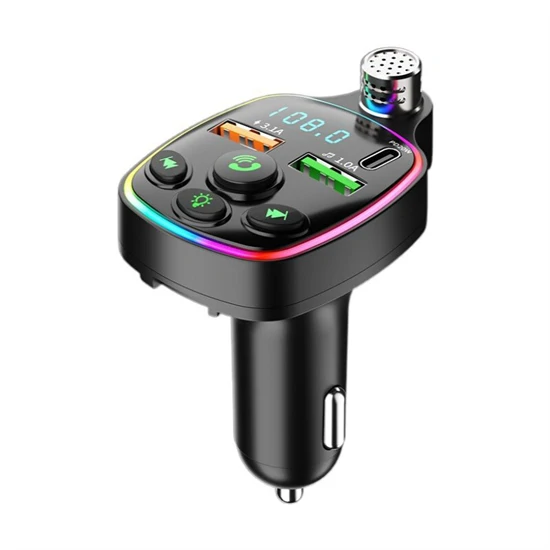 Q11 Bluetooth autós töltő FM adóval, gyorstöltéssel és kihangosítóval