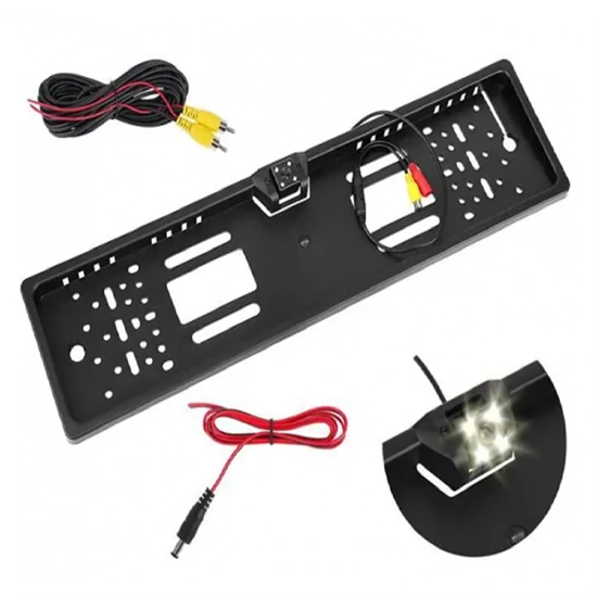 Tolatókamera rendszámtábla kerettel és állítható dőlésszöggel