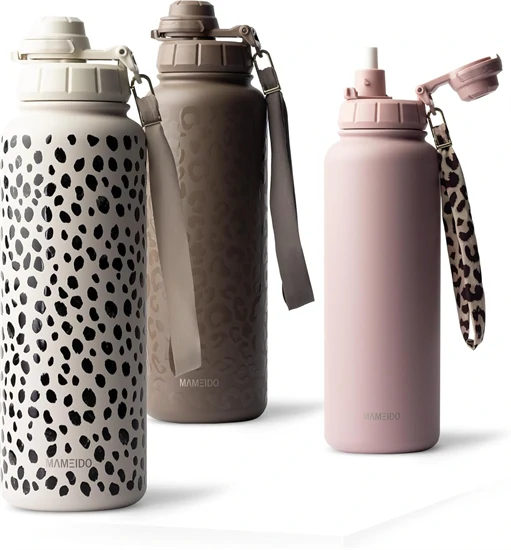 MAMEIDO thermo kulacs szívószállal 700 ml