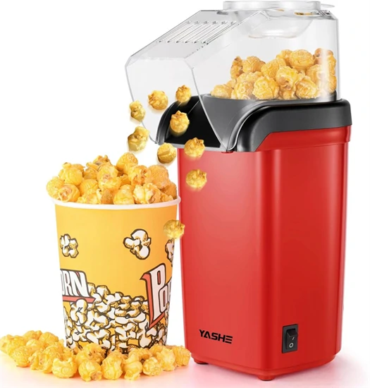 Forrólevegős popcorn készítő gép