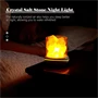 LED hangulat sólámpa himalája sókristályokkal és aroma párologtató funkcióval