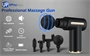 Utazó masszázs pisztoly 4 fejjel