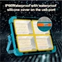 UXI hordozható napelemes LED lámpa /vészvilágítás, powerbank, 22400 mAh, IP66/