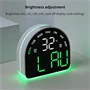 Félköríves LED digitális ébresztőóra