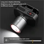 T-5831 cseppálló zoom-os fejlámpa USB-C töltéssel és 3 fokozattal