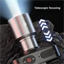 T-5831 cseppálló zoom-os fejlámpa USB-C töltéssel és 3 fokozattal