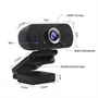 USB 1080P FullHD webkamera zajszűrős mikrofonnal